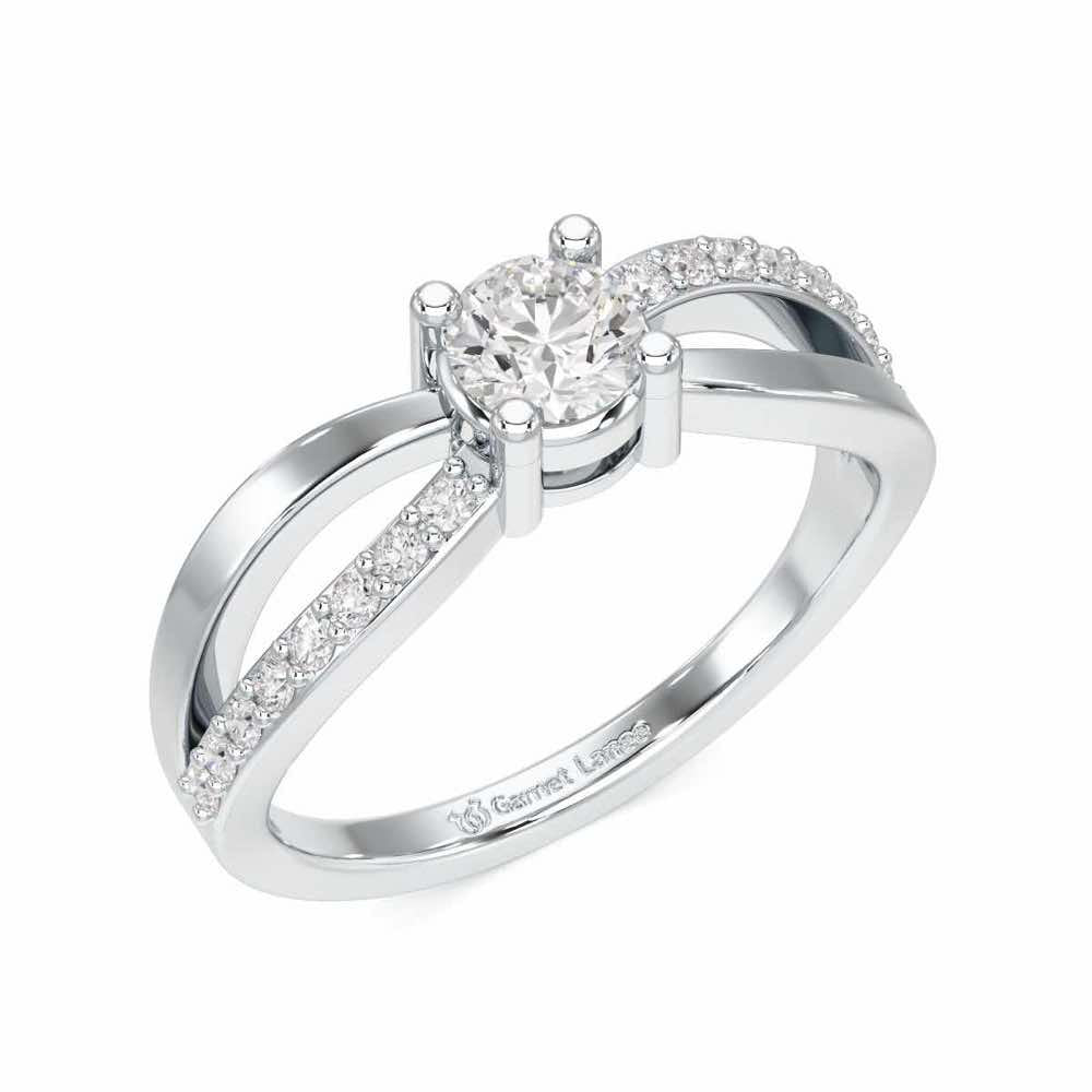 Surreal Grace Solitaire Ring - White Gold - Image 1