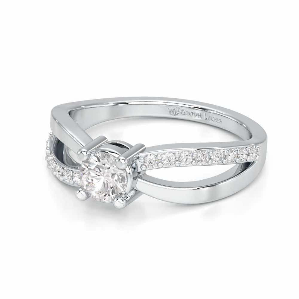 Surreal Grace Solitaire Ring - White Gold - Image 2