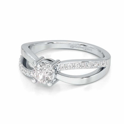 Surreal Grace Solitaire Ring - White Gold - Image 2
