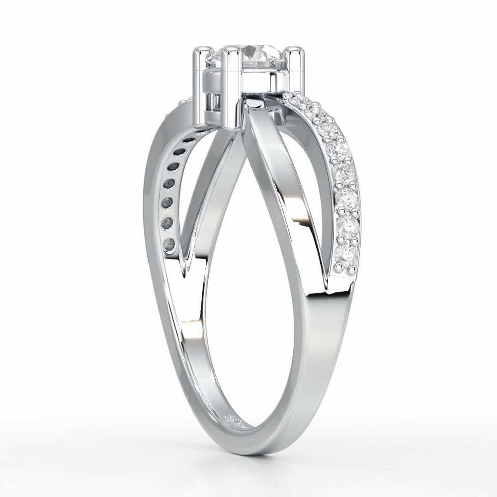 Surreal Grace Solitaire Ring - White Gold - Image 3