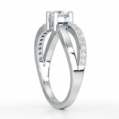 Surreal Grace Solitaire Ring - White Gold - Image 3