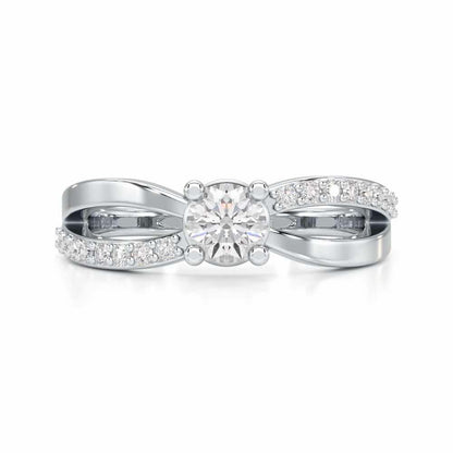 Surreal Grace Solitaire Ring - White Gold - Image 4
