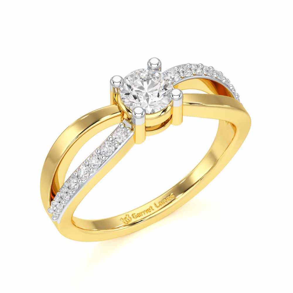 Surreal Grace Solitaire Ring - Yellow Gold - Image 1