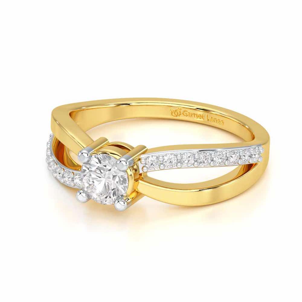 Surreal Grace Solitaire Ring - Yellow Gold - Image 2