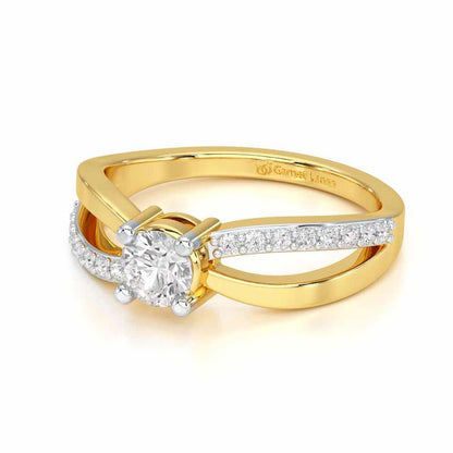 Surreal Grace Solitaire Ring - Yellow Gold - Image 2