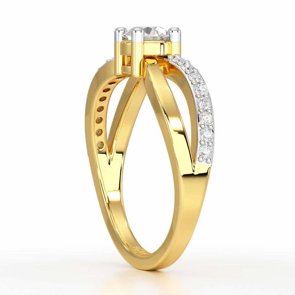 Surreal Grace Solitaire Ring - Yellow Gold - Image 3