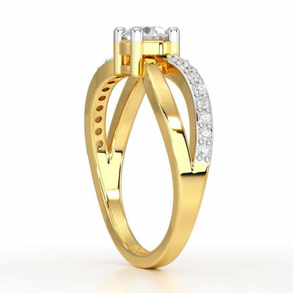Surreal Grace Solitaire Ring - Yellow Gold - Image 3