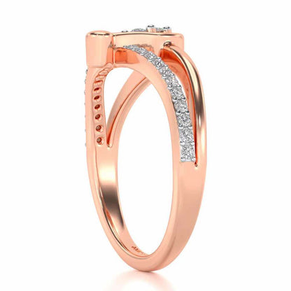 Swan Lake Silver Ring - Rose Gold - Image 3