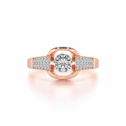 Swapan Solitaire Ring - Rose Gold - Image 4