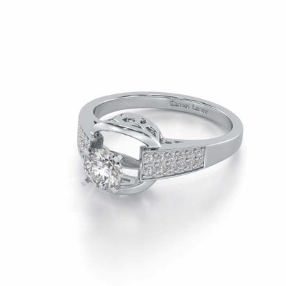 Swapan Solitaire Ring - White Gold - Image 2