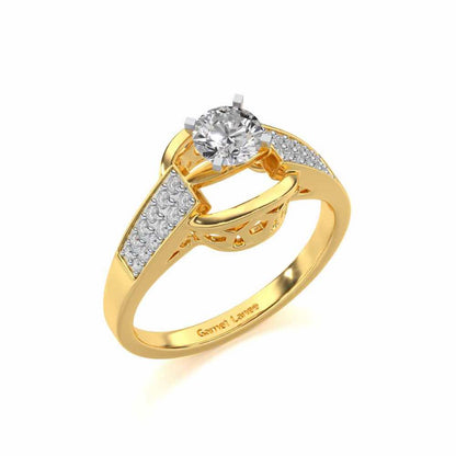 Swapan Solitaire Ring - Yellow Gold - Image 1