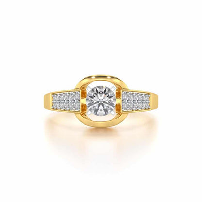 Swapan Solitaire Ring - Yellow Gold - Image 4