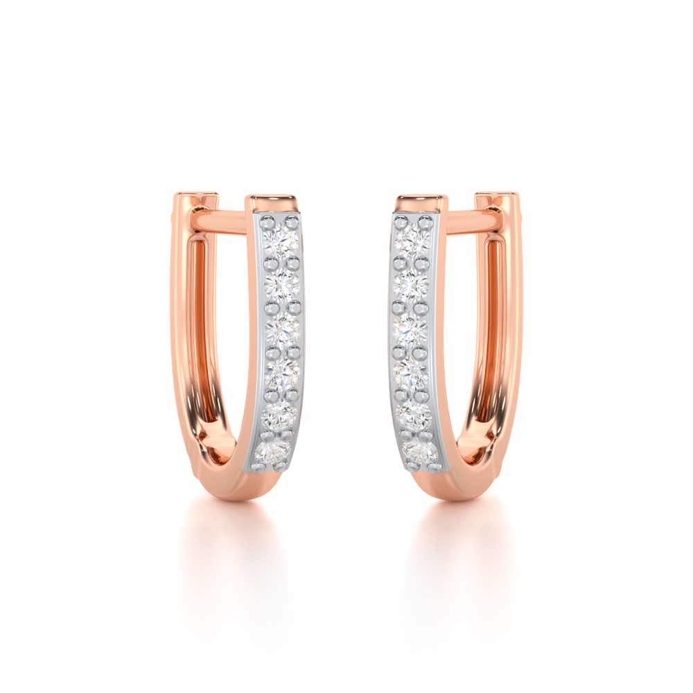 Swarna Silver Bali - Rose Gold - Image 1