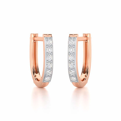 Swarna Silver Bali - Rose Gold - Image 1