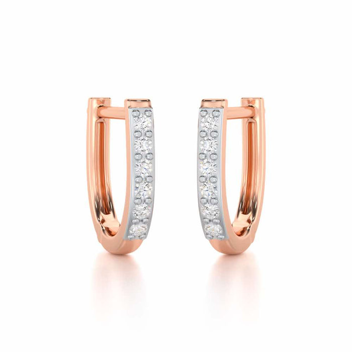 Swarna Silver Bali - Rose Gold - Image 1