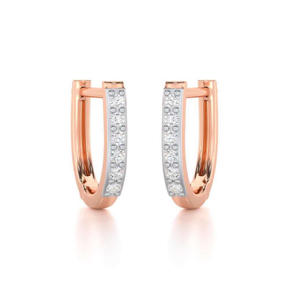 Swarna Silver Bali - Rose Gold - Image 2
