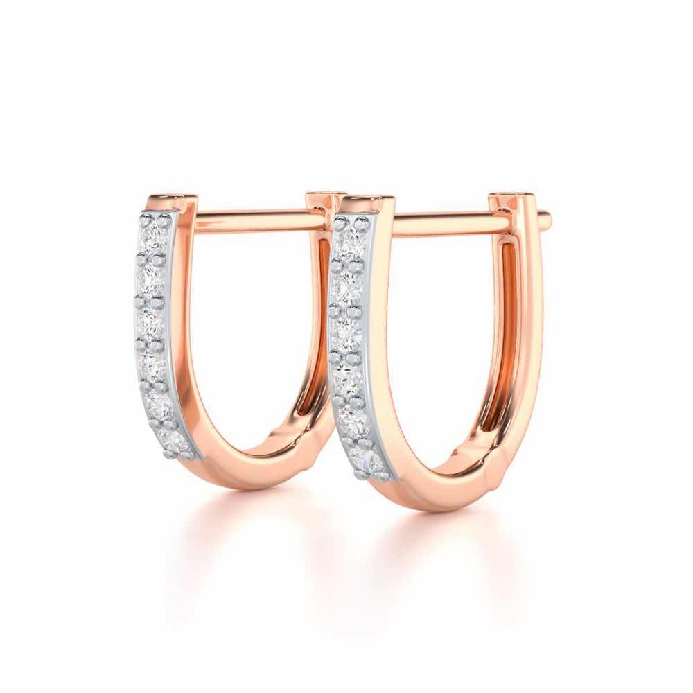 Swarna Silver Bali - Rose Gold - Image 3