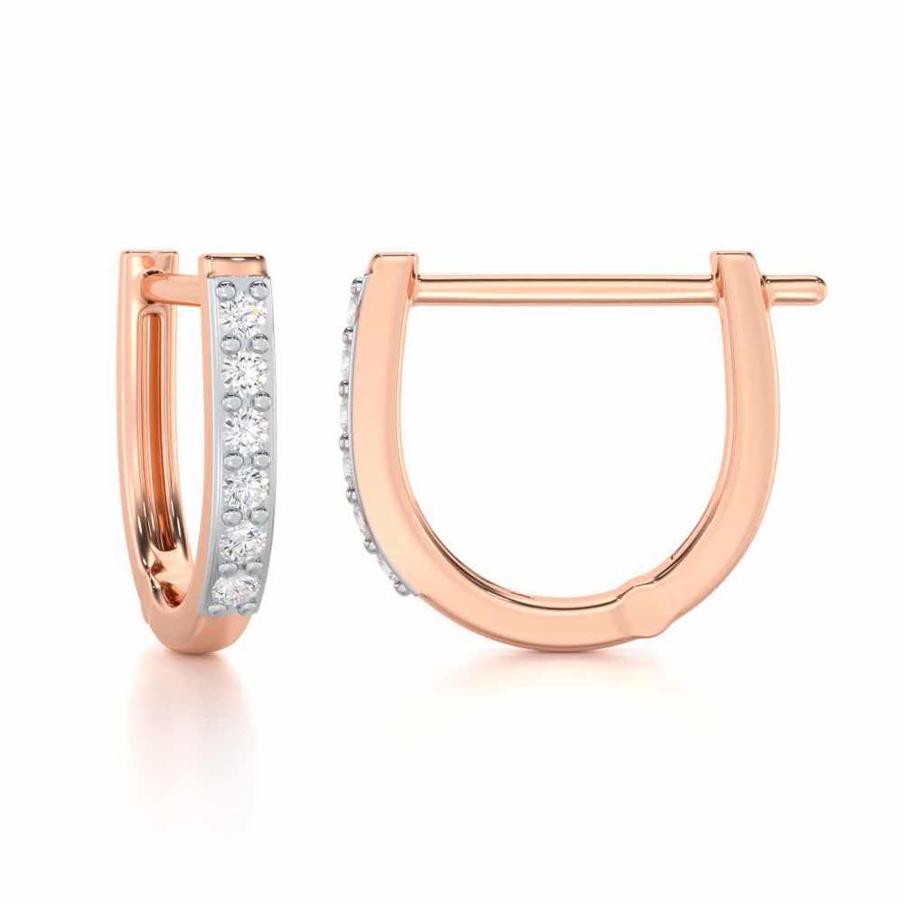 Swarna Silver Bali - Rose Gold - Image 4