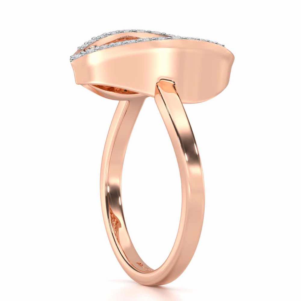 Sway Shine Silver Ring - Rose Gold - Image 3