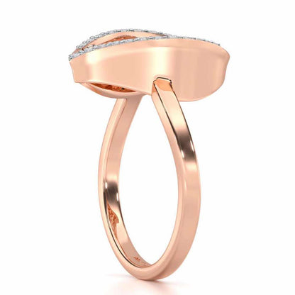 Sway Shine Silver Ring - Rose Gold - Image 3
