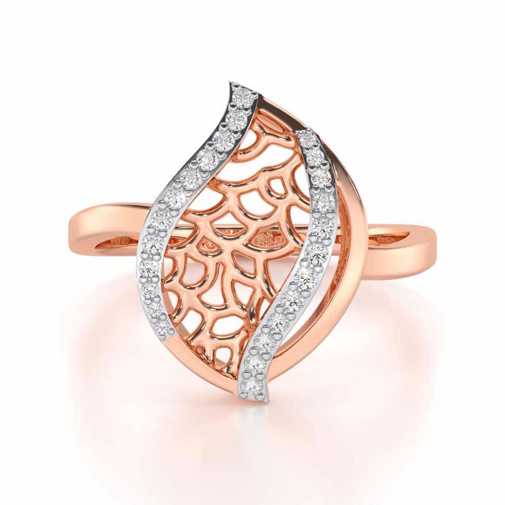 Sway Shine Silver Ring - Rose Gold - Image 4