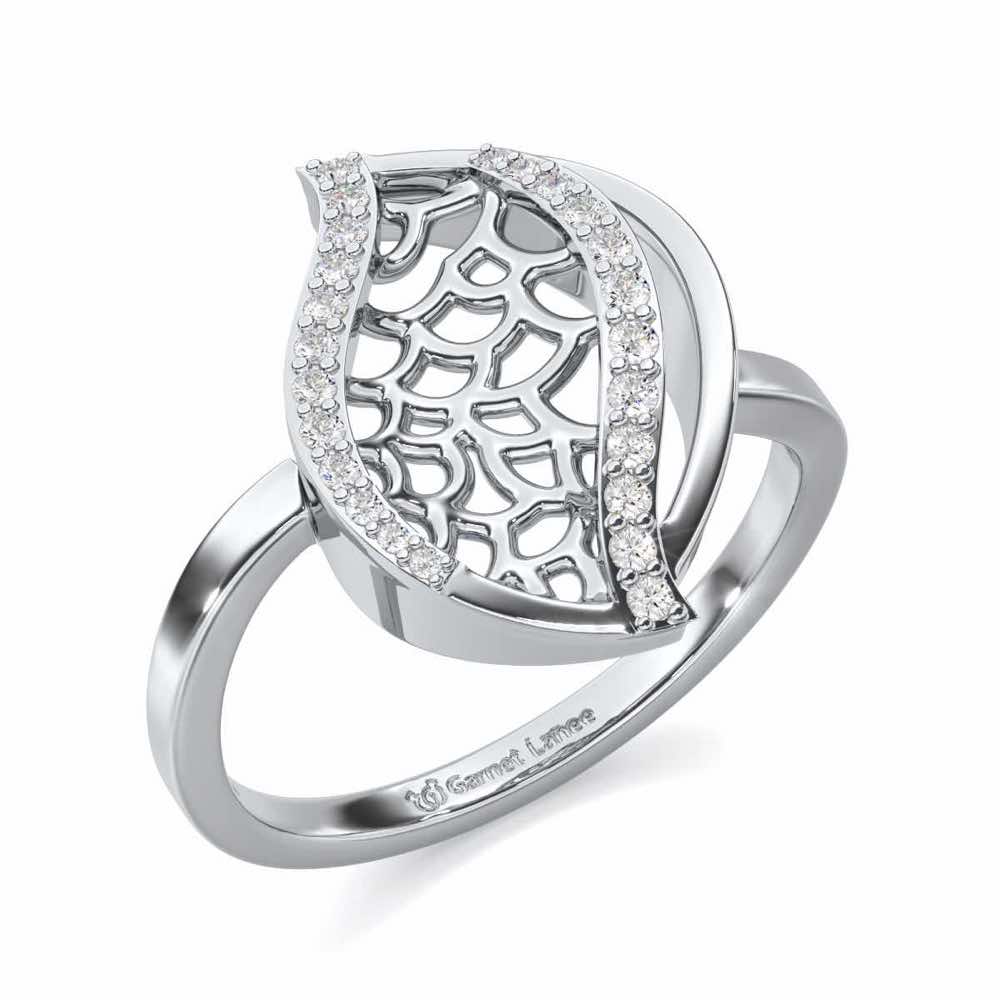 Sway Shine Silver Ring - White Gold - Image 1