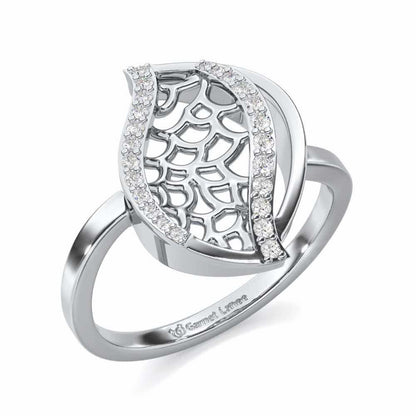 Sway Shine Silver Ring - White Gold - Image 1
