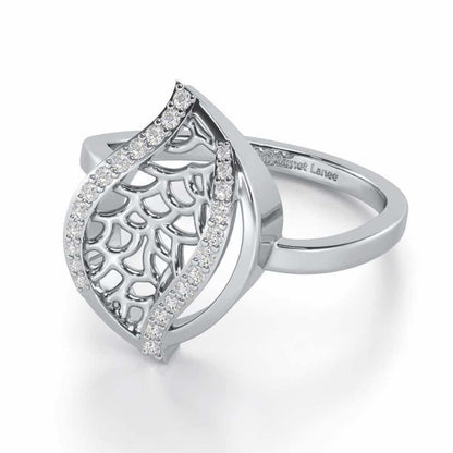 Sway Shine Silver Ring - White Gold - Image 2