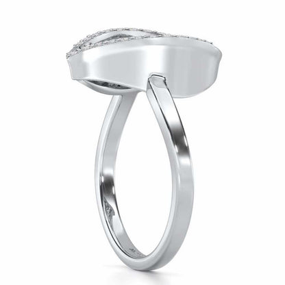 Sway Shine Silver Ring - White Gold - Image 3