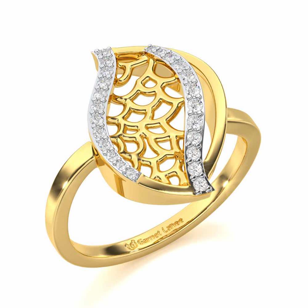 Sway Shine Silver Ring - Yellow Gold - Image 1