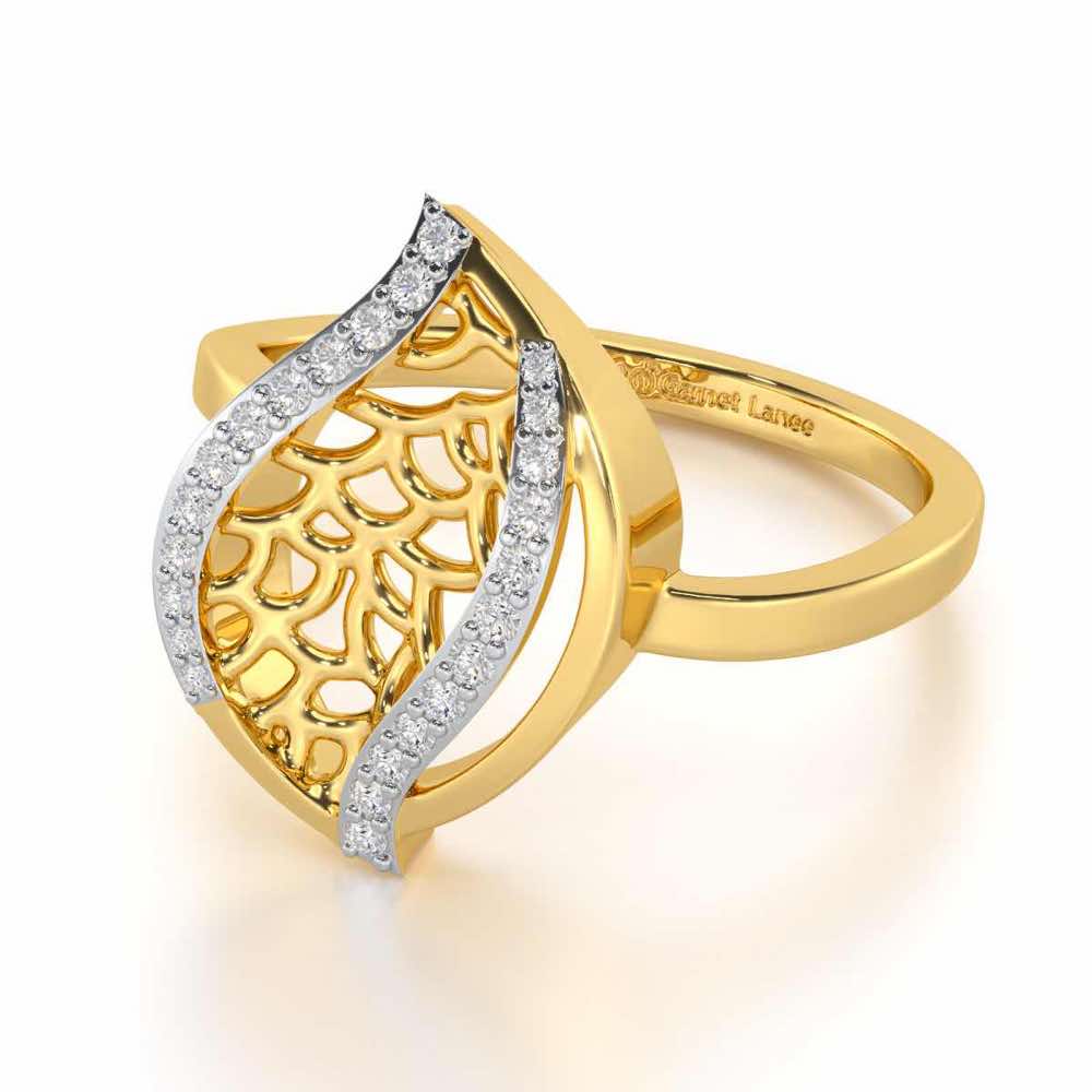 Sway Shine Silver Ring - Yellow Gold - Image 2