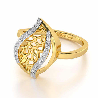 Sway Shine Silver Ring - Yellow Gold - Image 2