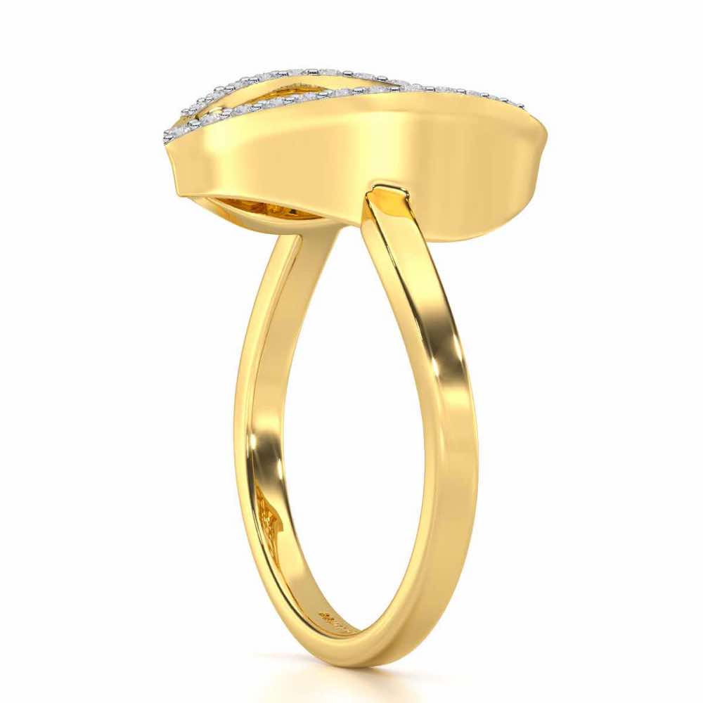 Sway Shine Silver Ring - Yellow Gold - Image 3
