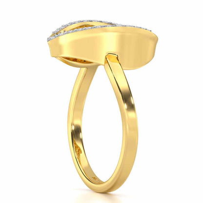 Sway Shine Silver Ring - Yellow Gold - Image 3