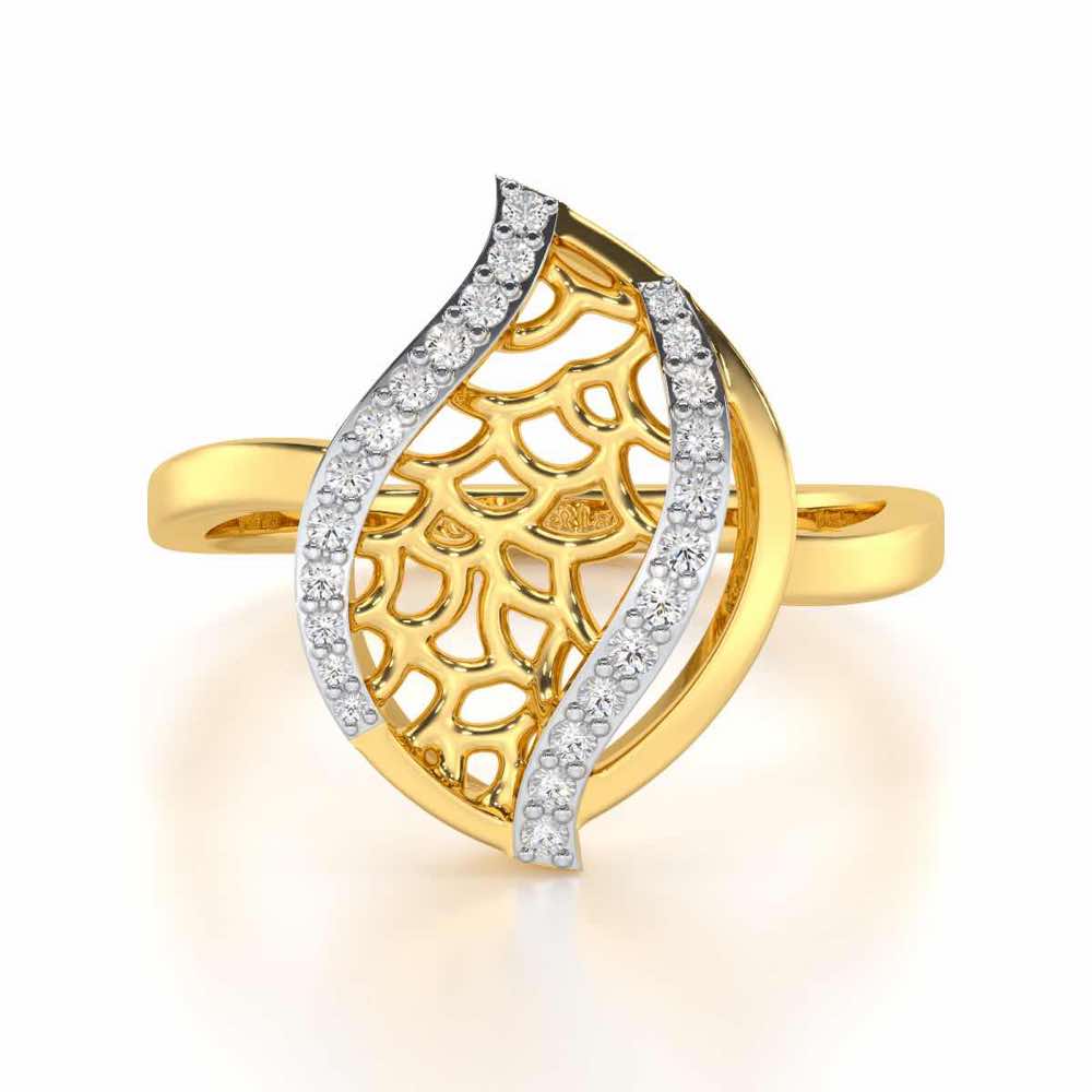 Sway Shine Silver Ring - Yellow Gold - Image 4