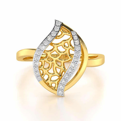 Sway Shine Silver Ring - Yellow Gold - Image 4