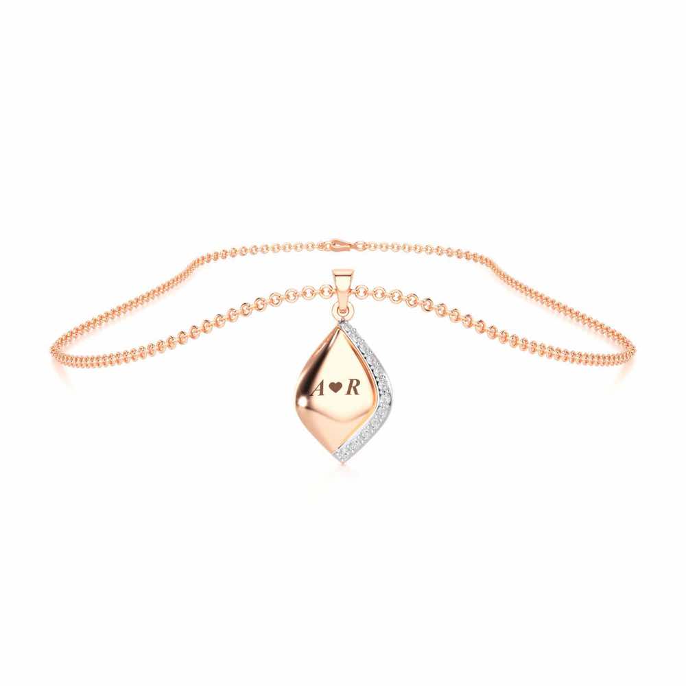Sway Talks Silver Pendant - Rose Gold - Image 3