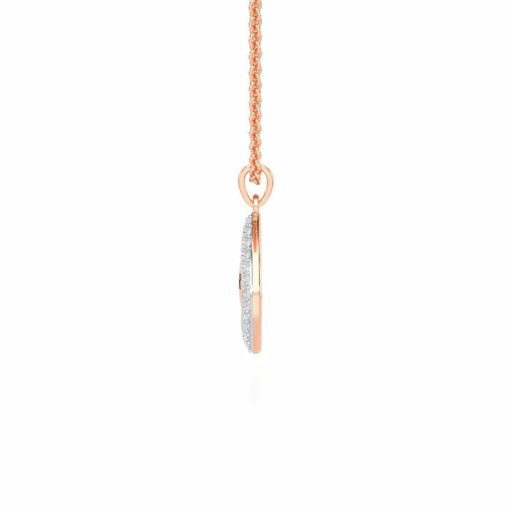 Sway Talks Silver Pendant - Rose Gold - Image 4