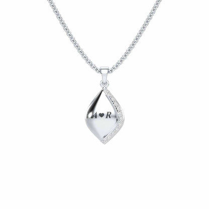 Sway Talks Silver Pendant - White Gold - Image 1