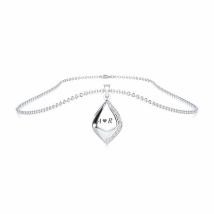 Sway Talks Silver Pendant - White Gold - Image 3