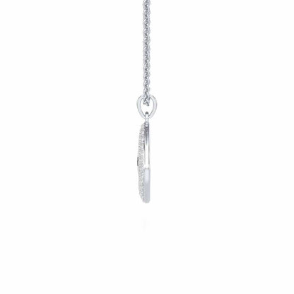 Sway Talks Silver Pendant - White Gold - Image 4