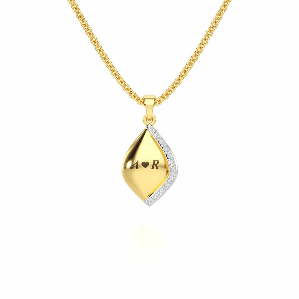 Sway Talks Silver Pendant - Yellow Gold - Image 1