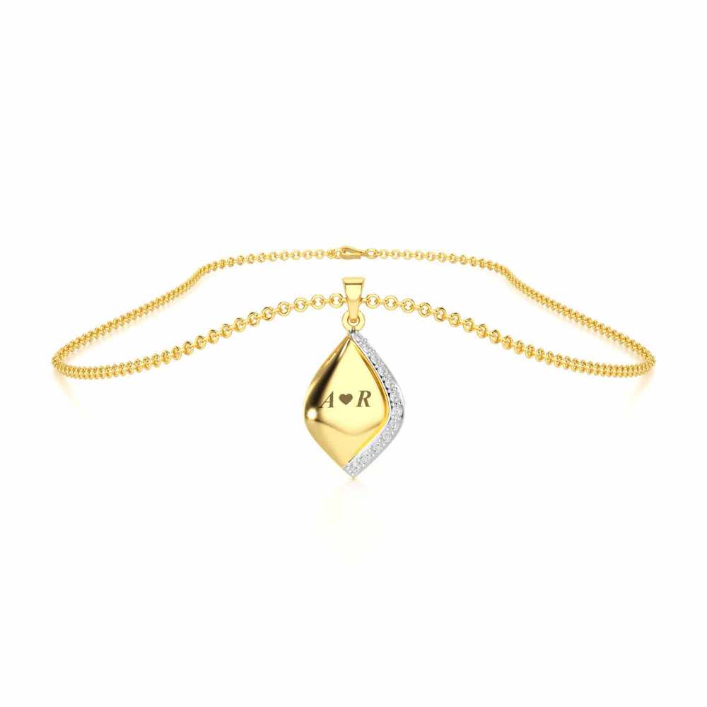 Sway Talks Silver Pendant - Yellow Gold - Image 3