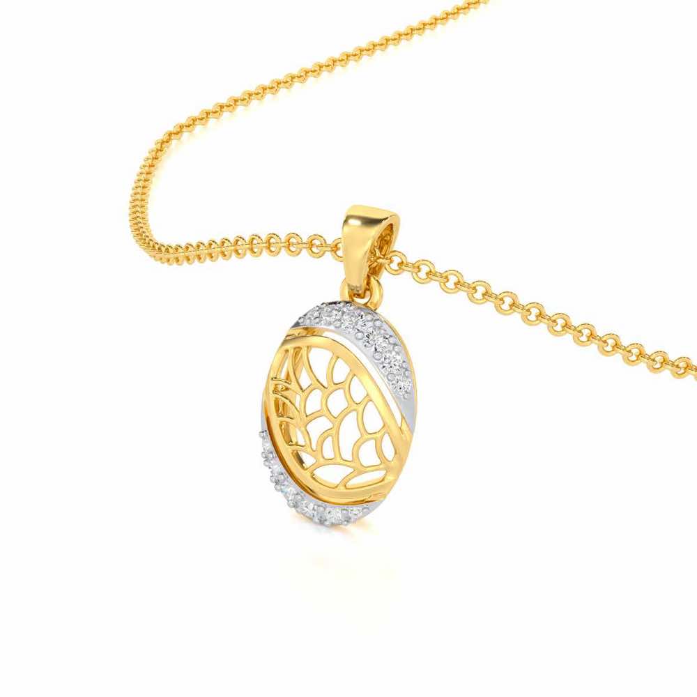 Sweet Serenity Silver Pendant - Yellow Gold - Image 2
