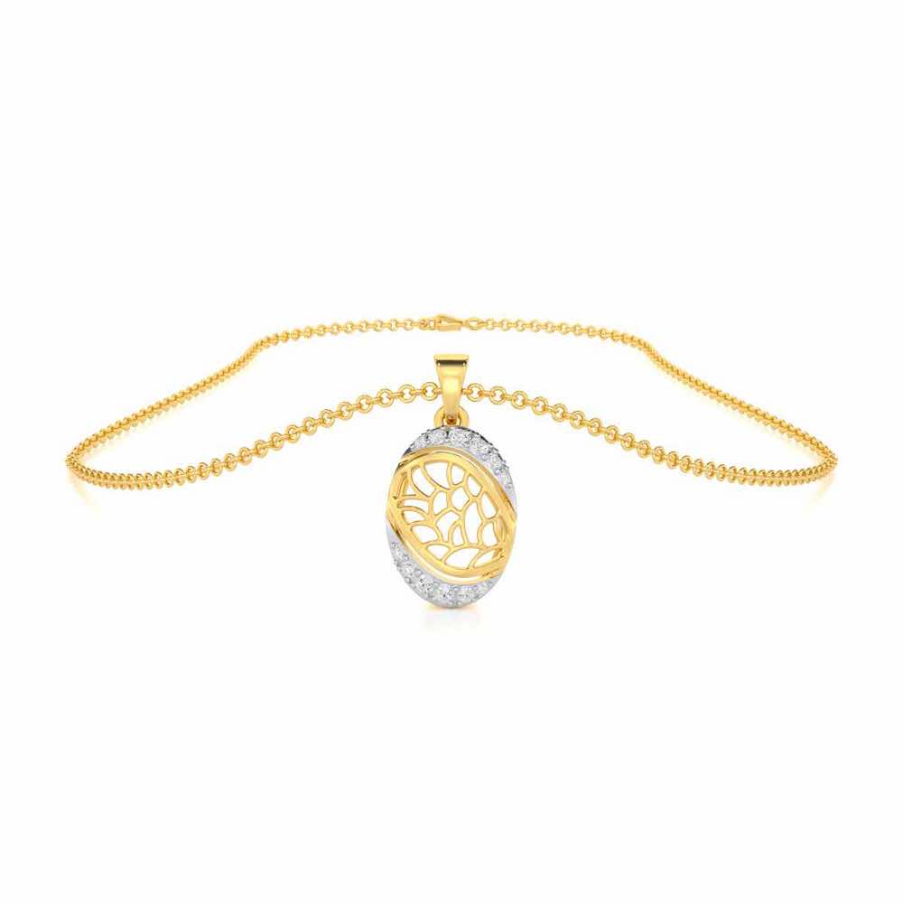 Sweet Serenity Silver Pendant - Yellow Gold - Image 3