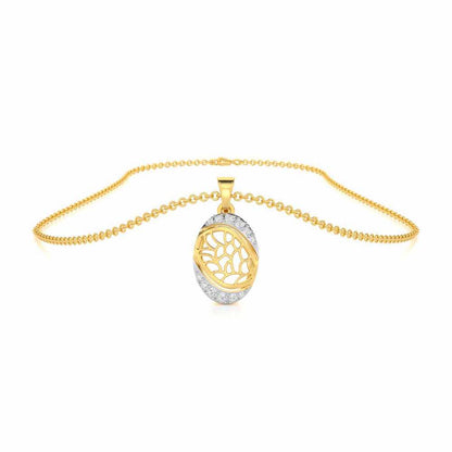 Sweet Serenity Silver Pendant - Yellow Gold - Image 3