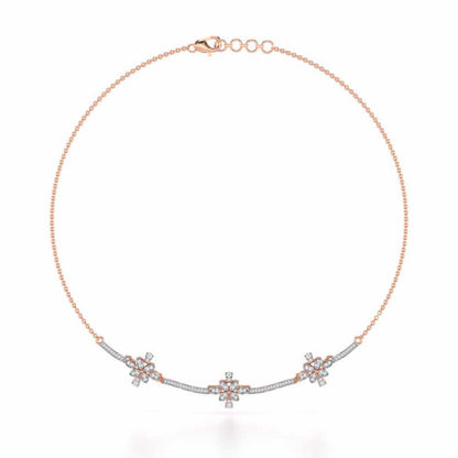 Sweet Whisper Silver Necklace - Rose Gold - Image 2