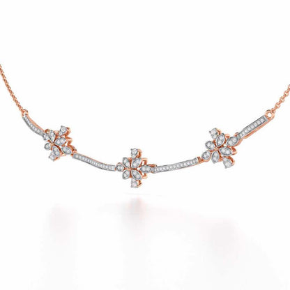 Sweet Whisper Silver Necklace - Rose Gold - Image 3