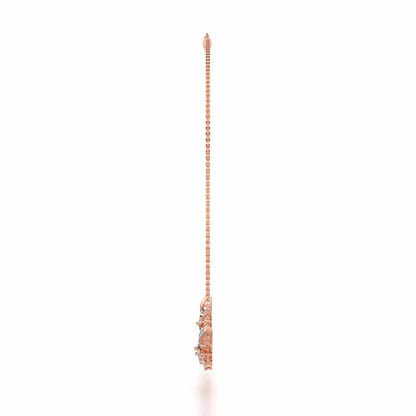 Sweet Whisper Silver Necklace - Rose Gold - Image 4