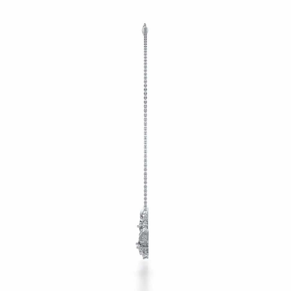 Sweet Whisper Silver Necklace - White Gold - Image 4
